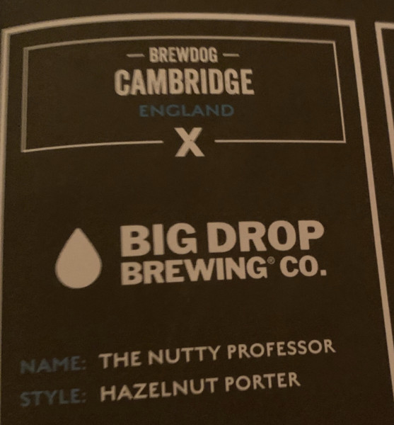 Big Drop Brewing Co. The Nutty Professor