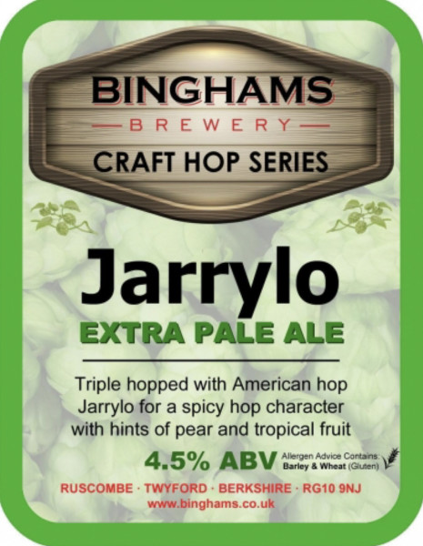 Binghams Brewery Extra Pale Ale - Jarrylo