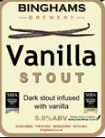 Binghams Brewery Vanilla Stout