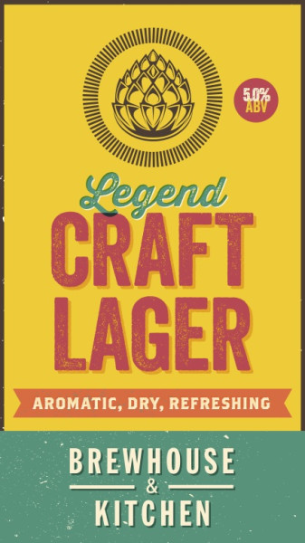Brewhouse & Kitchen (Highbury) Legend Craft Lager