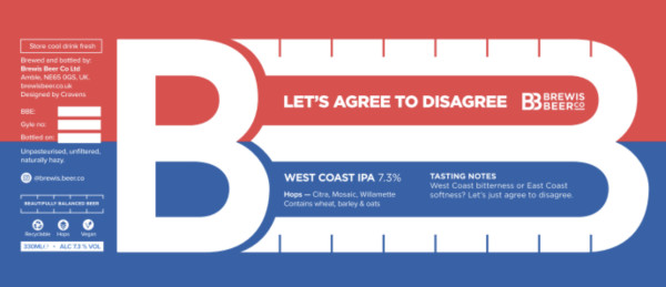 Brewis Beers Let’s Agree To Disagree