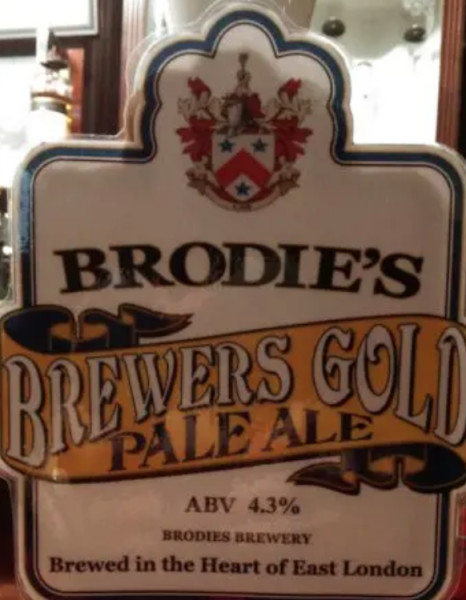 Brodie's Beers Brewers Gold Pale Ale