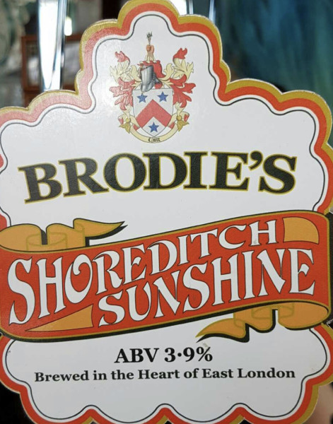 Brodie's Beers Shoreditch Sunshine