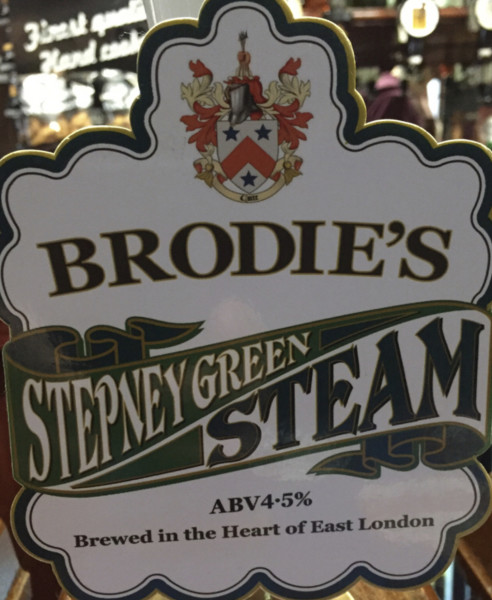 Brodie's Beers Stepney Green Steam