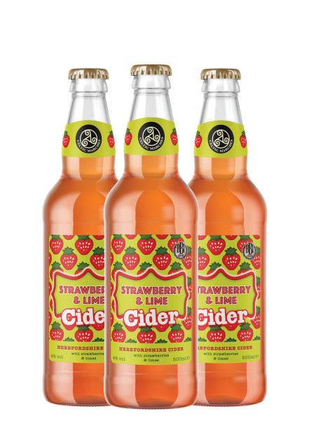 Celtic Marches Cider Strawberry & Lime