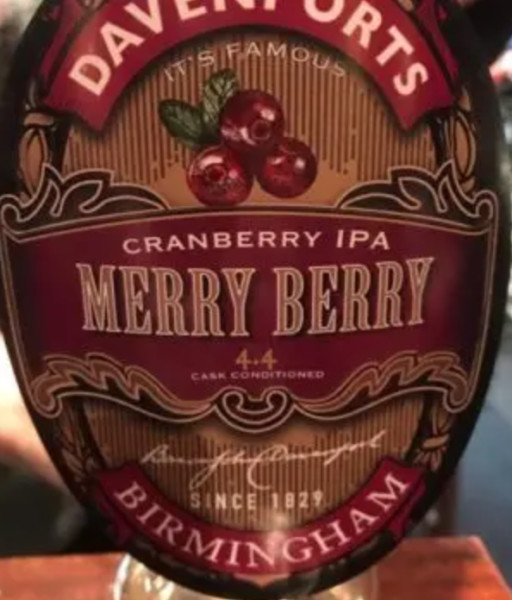 Davenports Beer Merry Berry Cranberry IPA