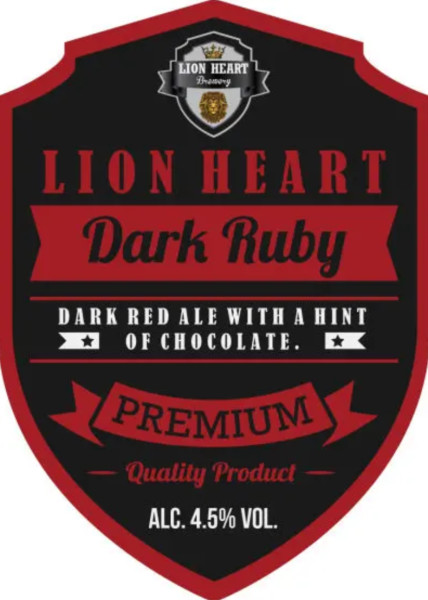 Dhillon's Brewery Lion Heart - Dark Ruby