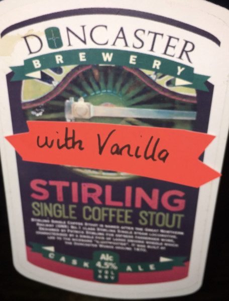 Doncaster Brewery Stirling Single Coffee Stout with Vanilla