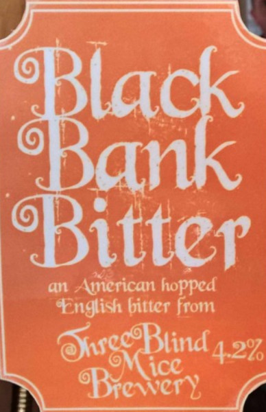 Three Blind Mice Brewery Black Bank Bitter