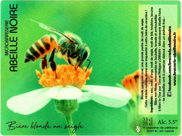Abeille Noire Bière Blonde au Seigle