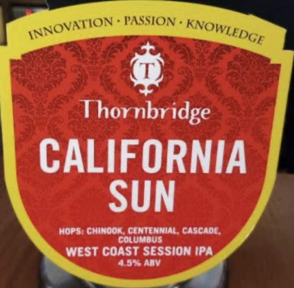 Thornbridge Brewery California Sun
