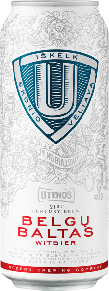 Utenos Alus Belgu Baltas
