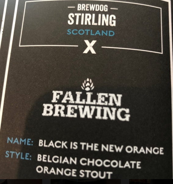 Fallen Brewing Black Is The New Orange