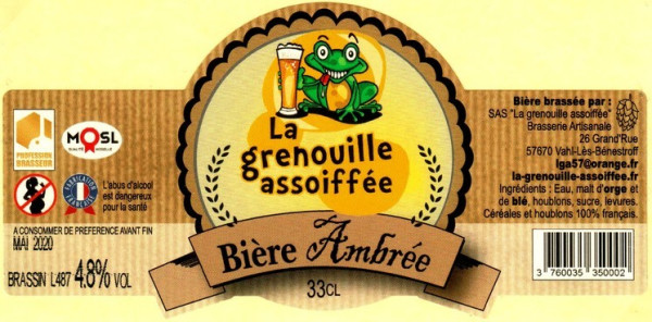 La Grenouille Assoiffée Ambrée
