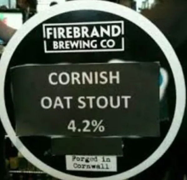 Firebrand Brewing Co. Cornish Oat Stout