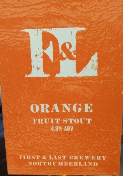 First & Last Brewery Orange Stout