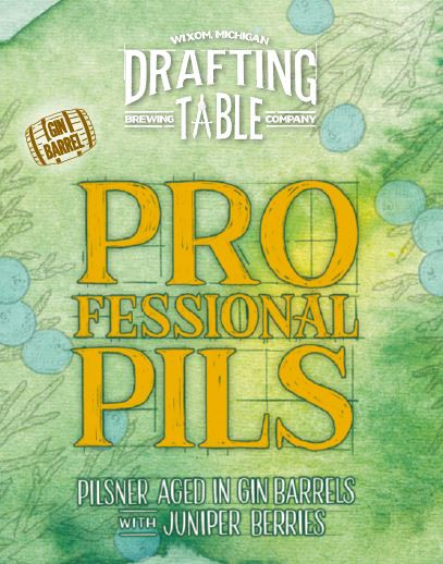 Drafting Table Brewing Company Gin Barrel Professional Pils