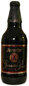 Sprecher Brewing Company Generation Porter