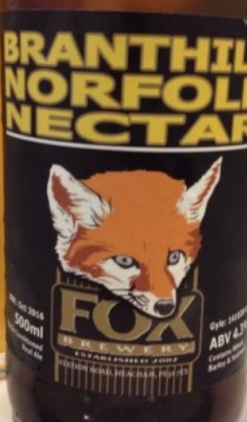 Fox Brewery Branthill Norfolk Nectar