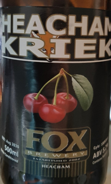 Fox Brewery Heacham Kriek (Beagle)