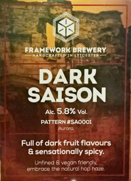 Framework Brewery Dark Saison