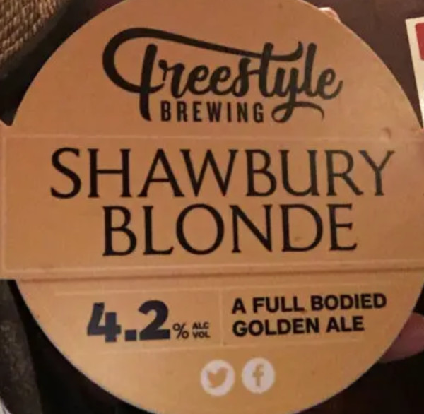 Freestyle Brewing Shawbury Blonde