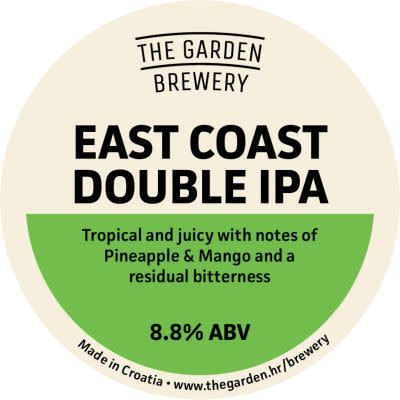 The Garden Brewery East Coast Double IPA