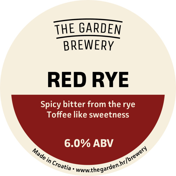 The Garden Brewery Red Rye (2016)