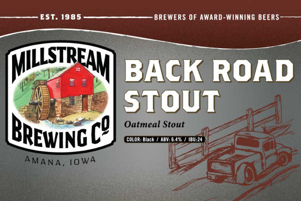 Millstream Brewing Company Back Road Stout