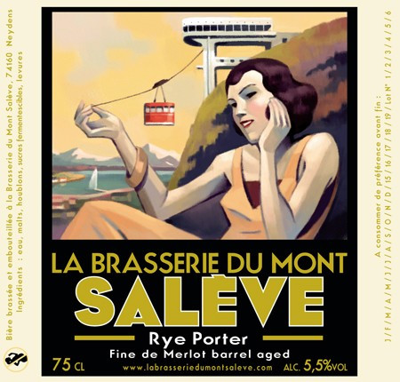 La Brasserie du Mont Salève Rye Porter Fine de Merlot BA