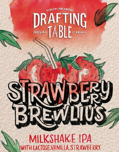 Drafting Table Brewing Company Strawberry Brewlius
