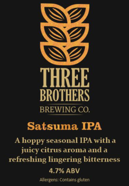 Three Brothers Brewing Co. Satsuma IPA