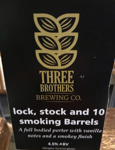 Three Brothers Brewing Co. Lock, Stock and 10 Smoking Barrels