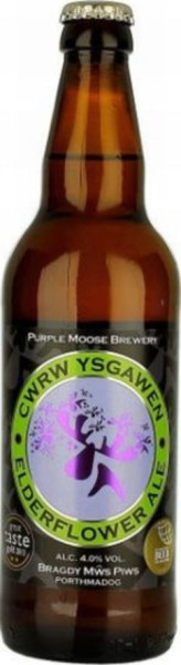 Bragdy Mŵs Piws (Purple Moose Brewery) Cwrw Ysgawen (Elderflower Ale)