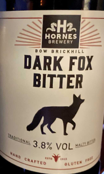 Hornes Brewery Dark Fox Bitter
