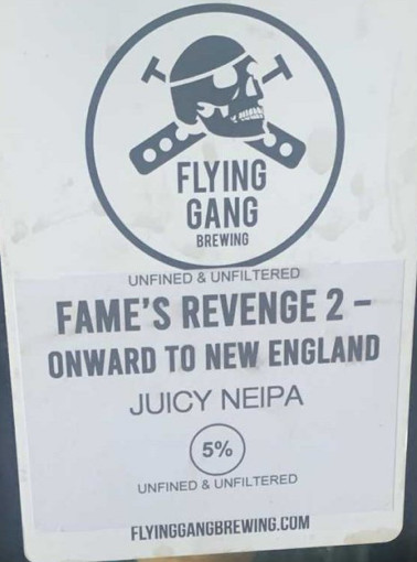 Flying Gang Brewing Fame's Revenge 2 - Onward To New England