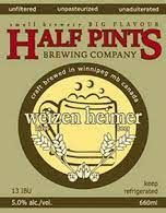 Half Pints Brewing Co. Weizen Heimer