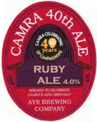 Ayr Brewing Company CAMRA 40th Birthday Ale