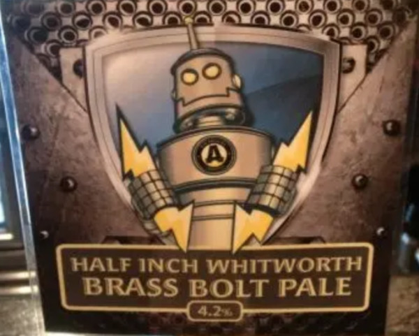 Ayr Brewing Company Half Inch Whitworth Brass Bolt Pale