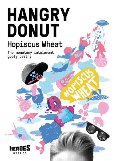 Heroes Beer Co Hangry Donut Hopiscus Wheat