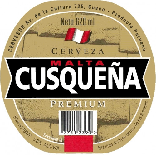 Cervecera del sur del Peru Cusqueña Cerveza Malta