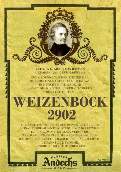 Klosterbrauerei Andechs Weizenbock 2902