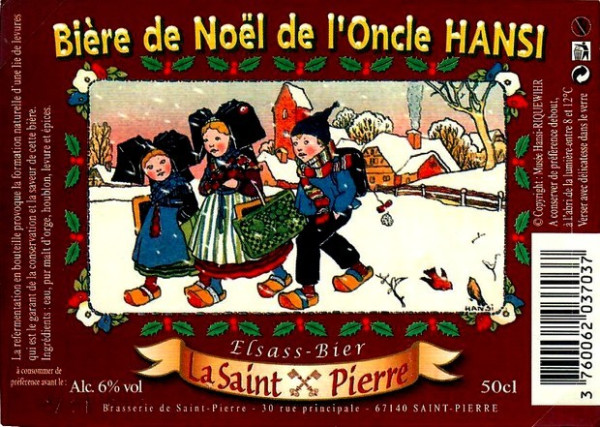 La Saint-Pierre Bière de Noël de l'Oncle Hansi