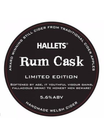 Hallets Rum Cask Cider