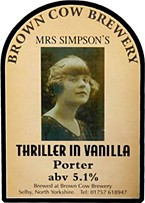 Brown Cow Brewery Mrs. Simpsons Thriller In Vanilla