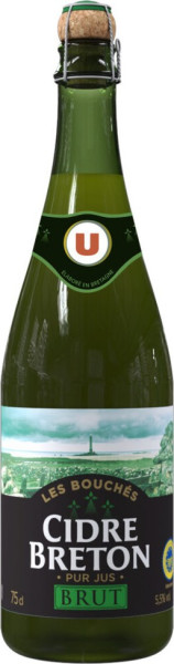 Magasins Système U (Super U etc.) Cidre Bouché Breton Brut