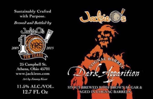 Jackie O's Pub & Brewery Dark Apparition - Cognac Barrel