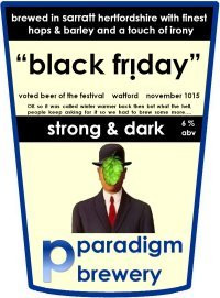 Paradigm Brewery Black Friday