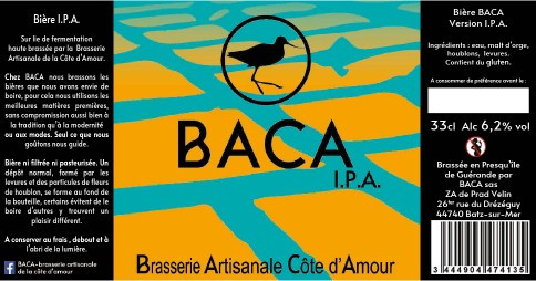 BACA (Brasserie Artisanale de la Côte d'Amour) I.P.A.
