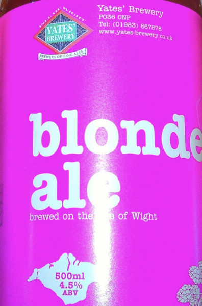 Yates' Brewery Blonde Ale